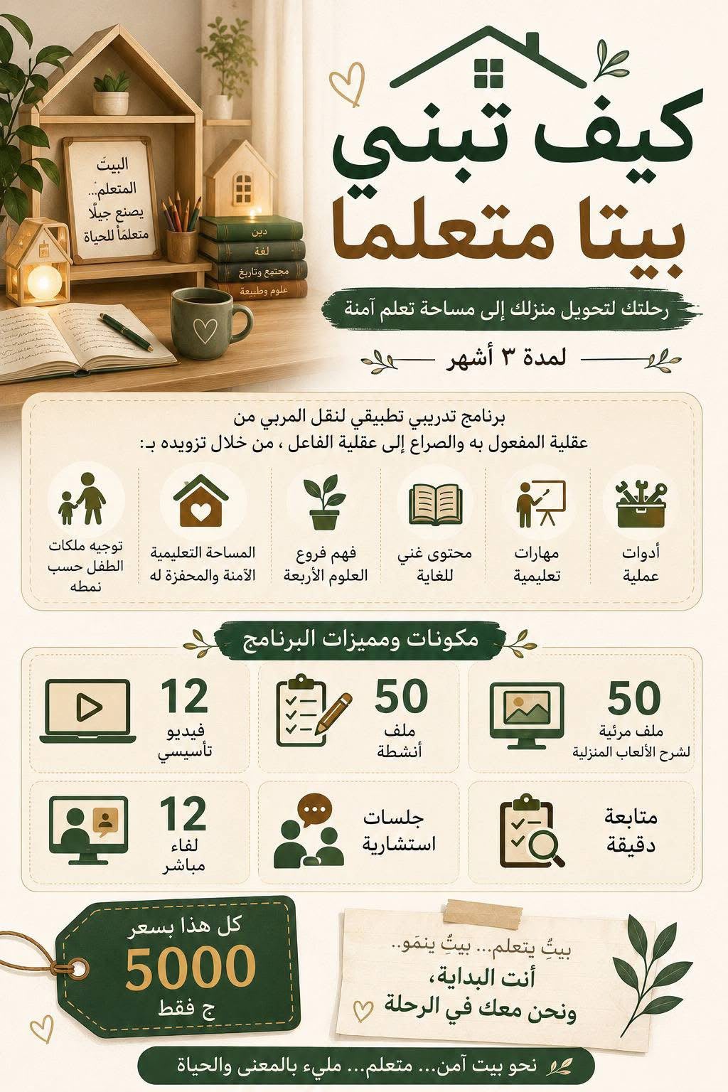 كيف تبني بيتا متعلما